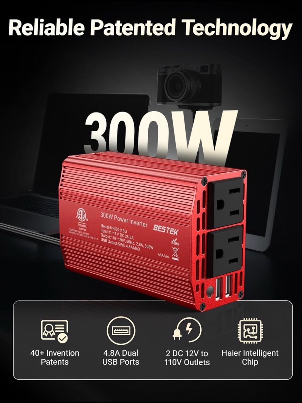 BESTEK Power Inverter - Picture 5 of 9